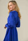 Caroline Kilkenny Aurelie Fit and Flare Dress, Royal Blue