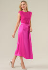 Caroline Kilkenny Grace Belted Pencil Dress, Cerise Pink