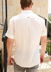 Carter Clothing Linen Look Short Sleeve Shirt, Off White