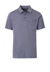 Casa Moda Birdseye Print Polo Shirt, Navy