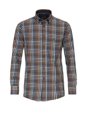 Casa Moda Gingham Shirt, Blue Multi