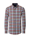 Casa Moda Check Shirt, Blue & Red Multi