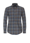 Casa Moda Check Shirt, Brown & Blue