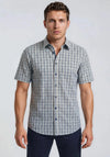 Casa Moda Check Short Sleeve Shirt, Yellow Multi