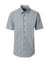 Casa Moda Check Short Sleeve Shirt, Yellow Multi