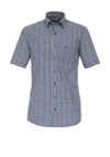 Casa Moda Check Short Sleeve Shirt, Garnet