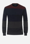 Casa Moda Contrasting Panels Sweater, Night Blue