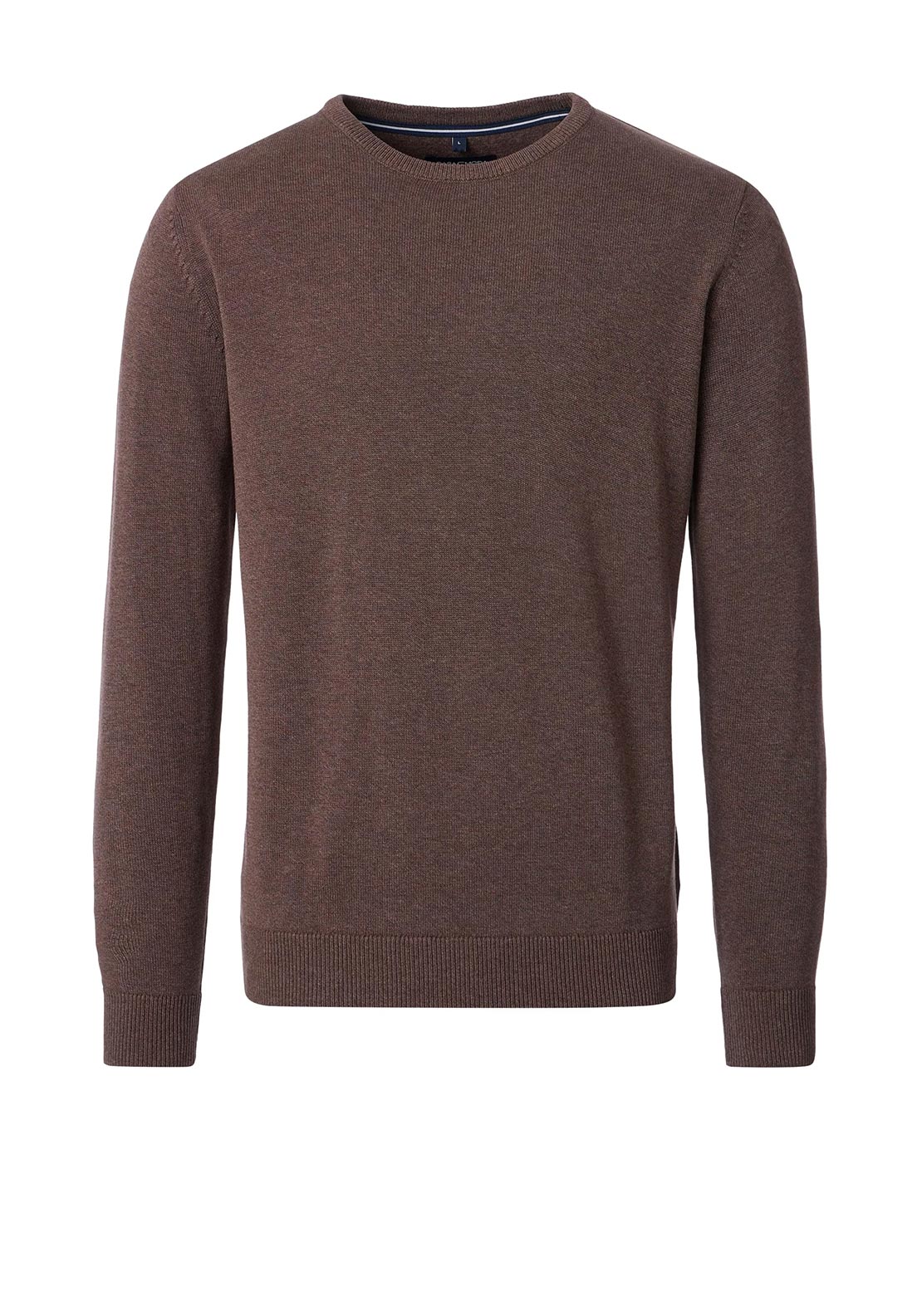 Casa Moda Crew Neck Sweater, Brown