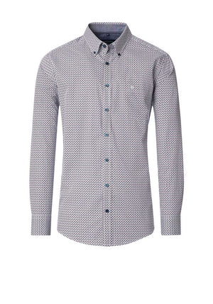 Casa Moda Diamond Print Shirt, Blue