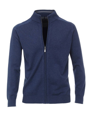 Casa Moda Full Zip Cardigan, Blue