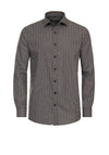 Casa Moda Geo Diamond Print Shirt, Brown & Grey
