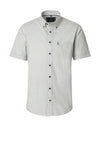 Casa Moda Geo Diamond Print Short Sleeve Shirt, Green Multi