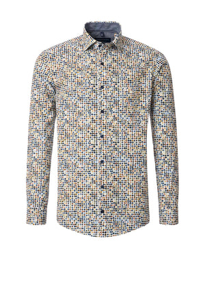Casa Moda Geo Dot Print Shirt, Multi