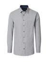 Casa Moda Geo Print Shirt, Green & Blue Multi