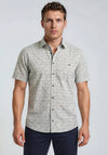 Casa Moda Geo Print Short Sleeve Shirt, Green