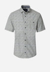 Casa Moda Geo Print Short Sleeve Shirt, Green
