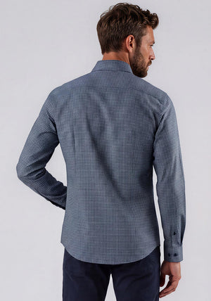 Casa Moda Geo Print Shirt, Sea Blue Multi