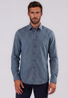 Casa Moda Geo Print Shirt, Sea Blue Multi