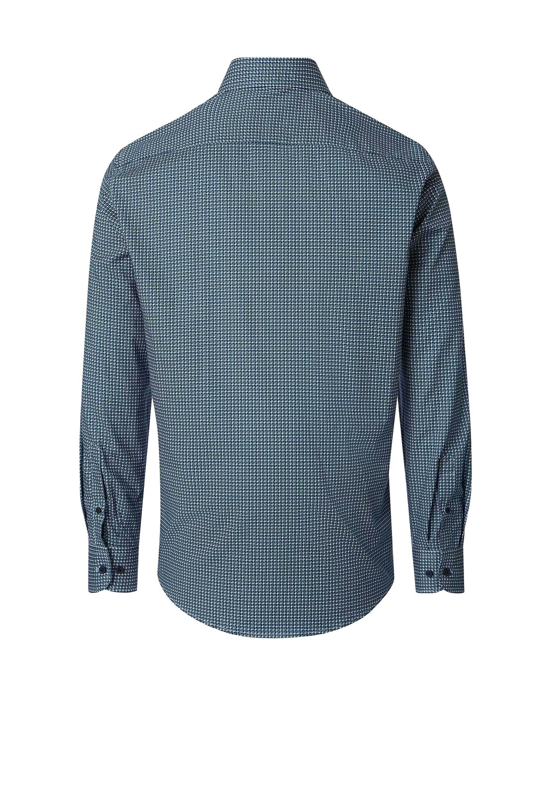 Casa Moda Geo Print Shirt, Sea Blue Multi