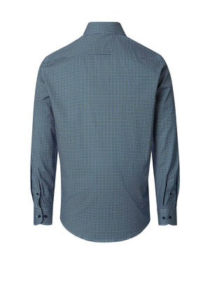 Casa Moda Geo Print Shirt, Sea Blue Multi