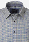 Casa Moda Geo Print Short Sleeve Shirt, Yellow Multi