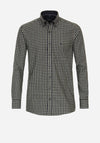 Casa Moda Gingham Shirt, Green Milieu & Black