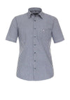 Casa Moda Gingham Short Sleeve Shirt, Navy