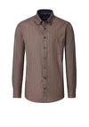 Casa Moda Honeycomb Print Shirt, Brown Multi