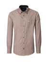 Casa Moda Honeycomb Print Shirt, Orange Multi