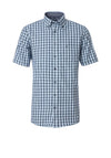 Casa Moda Large Gingham Print Shirt, Blue