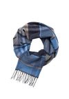 Casa Moda Multi Check Print Scarf, Blue Multi