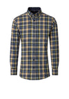 Casa Moda Plaid Shirt, Yellow & Navy Multi