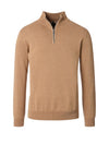 Casa Moda Quarter Zip Sweater, Beige