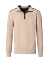 Casa Moda Quarter Zip Sweatshirt, Beige