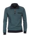 Casa Moda Sport Half Zip Sweatshirt, Light Hydro