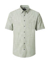 Casa Moda Stripe Short Sleeve Shirt, Green