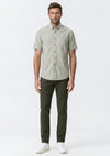 Casa Moda Stripe Short Sleeve Shirt, Green