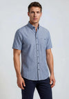 Casa Moda Stripe Short Sleeve Shirt, Navy & Green