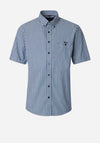 Casa Moda Stripe Short Sleeve Shirt, Navy & Green