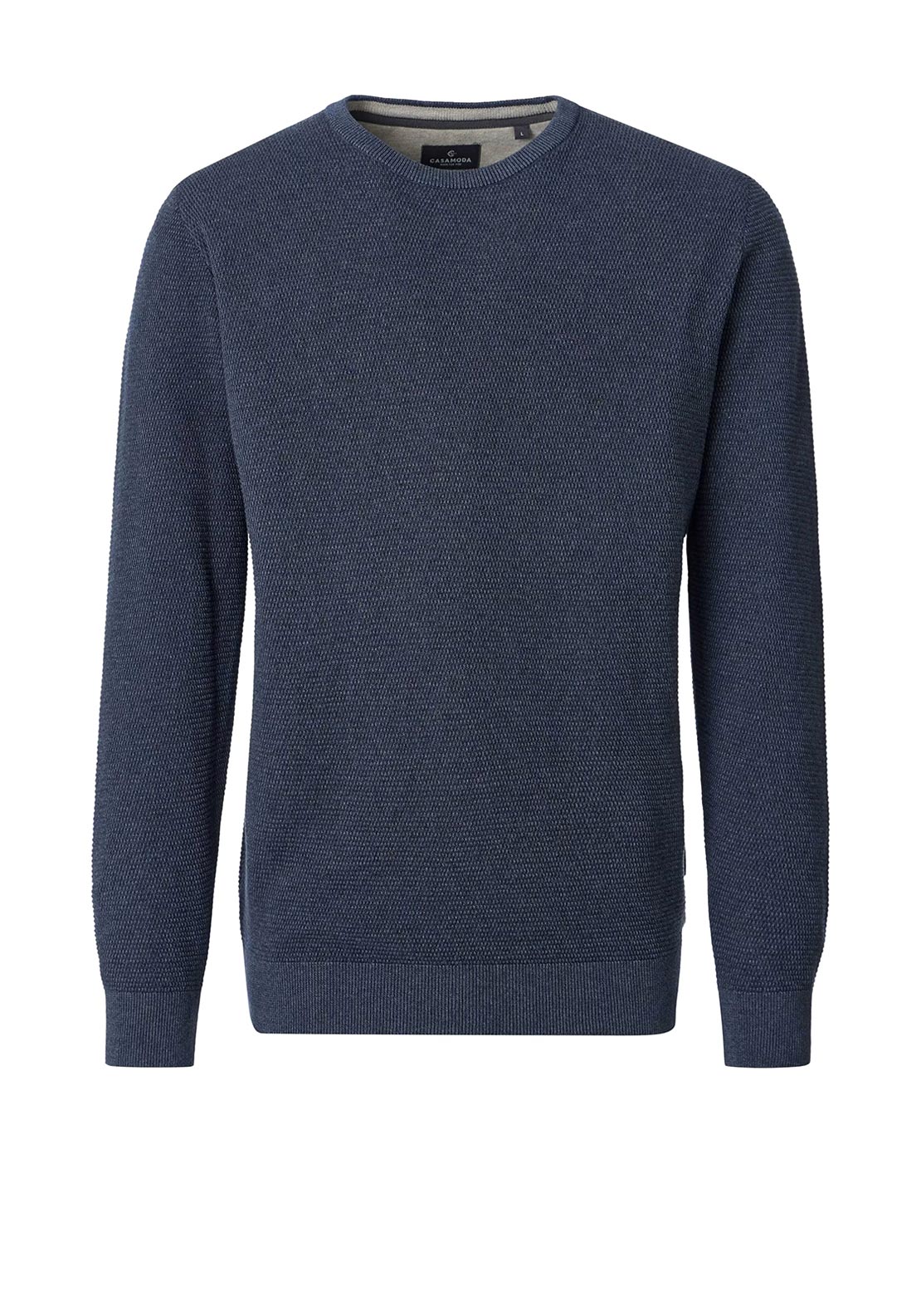 Casa Moda Textured Knit Sweater, Dark Navy
