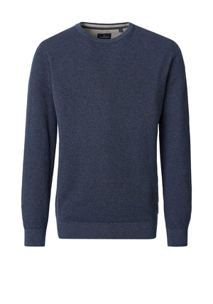 Casa Moda Textured Knit Sweater, Dark Navy