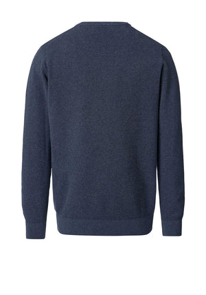 Casa Moda Textured Knit Sweater, Dark Navy