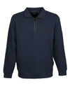 Casa Moda Textured Knit Quarter Zip Sweatshirt, Navy