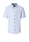 Casa Moda Thin Stripe Linen Blend Shirt, Blue