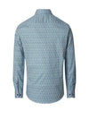 Casa Moda Twill Cotton Print Shirt, Blue Multi