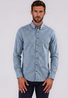 Casa Moda Twill Cotton Print Shirt, Blue Multi