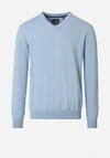 Casa Moda V Neck Sweater, Soft Chambray Blue