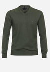 Casa Moda V Neck Sweater, Thyme