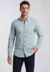 Casa Moda Woven Print Shirt, Blue & Green