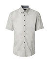 Casa Moda Woven Print Short Sleeve Shirt, Yellow Multi
